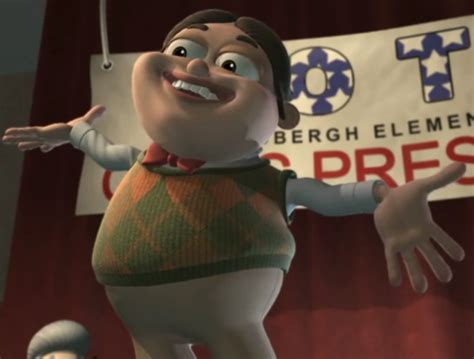 Bolbi is an overweight boy with dark brown eyes and combed brown hair. He wears a white sweater under a green and orange vest, pale brown shorts, long black socks and brown shoes. He is usually seen making a funny face. Bolbi, being from a foreign land, is viewed as odd by his friends and speaks with a silly accent. 